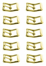 Horse Lot of 10 Brass Plated 3/4" Horse Tack Roller Buckles 40305Lot10 - $14.84