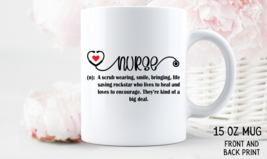 Nurse Definition Mug - 15oz Coffee Mug, Mug For Tea, Gift For Nurse Graduation - £16.03 GBP