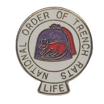 Vintage National Order Of Trench Rats Life Lapel Pin Support Disabled Ve... - £18.68 GBP
