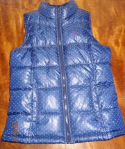 Old Navy Vest Fall Polka dots Sleeveless size XL Chest 16.5&quot;  Junior - $15.99