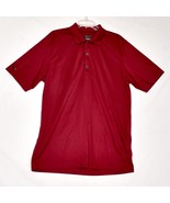 Greg Norman Men&#39;s Golf Polo Shirt Play Dry Burgundy Golfing Size Large - $465.39 MXN