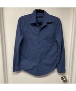 Abercrombie &amp; Fitch Men Dark Blue Long Sleeve Button Up Shirt Size Small AF - $25.74