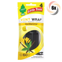 6x Packs Little Trees Vent Wrap Car Air Freshener | Vanillaroma Scent - £18.48 GBP