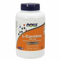 Now Foods, L-Carnitine 500mg, 180 Capsules - £38.97 GBP