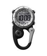 Dakota Digital Backpacker Clip Watch, Pocket Watch Alarm, Timer &amp; Dual Time - $64.95