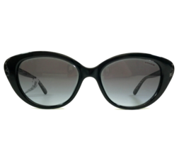 Coach Sonnenbrille HC8288 L1133 55828G Schwarz Glitzer Sig C Cat Eye W / Grau - £40.15 GBP