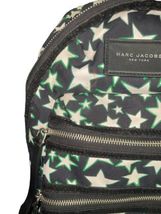 Sold Out Marc Jacobs Flocked Star Printed Biker Backpack Nylon Vegan image 3