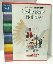 New Sealed Studio Bernina 541 Leslie Beck Holiday Artista Embroidery Design Card - £44.02 GBP