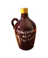 Vintage Ozarks Little Brown Stoneware Jug Moonshine Aged in the Woods 6”... - $9.46