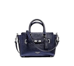 COACH MINI BLAKE CARRYALL IN METALLIC PEBBLE LEATHER F56138 Color-METALL... - £79.60 GBP