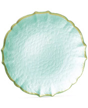 VIETRI Pastel Glass Collection 13&quot; Service Plate / Charger Color Aqua - £21.65 GBP