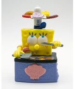 BURGER KING SPONGEBOB SQUAREPANTS KRUSTY KRAB TOY 2001 EMPLOYEE OF THE M... - $7.12