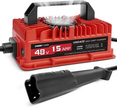 EPOWREY 15 AMP Golf Cart Charger for 48 Volt Yamaha G29 with 3 Pin Leaf ... - €73,79 EUR