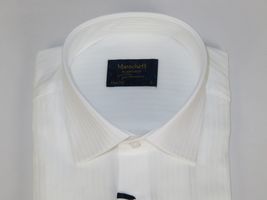 Men 100% Cotton Shirt Manschett Quesste Turkey Slim Fit 6047-01 White Fancy image 6