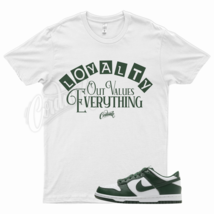 White LOYALTY T Shirt for N Dunk Low Team Green White Spartan Hunter - £20.49 GBP+