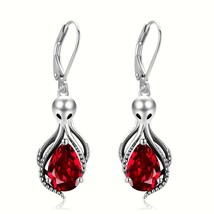 Sterling Silver Octopus Earrings  Unique Jewelry Gift - £56.12 GBP