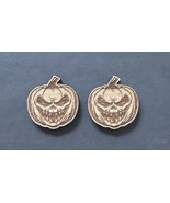 Scary Pumpkins Halloween Engraved Wood Fridge Magnets - New! - $3.43 CAD