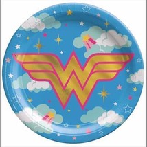 Young DC Wonder Woman Dessert Plates Birthday Party Supplies 8 Per Package - £3.86 GBP
