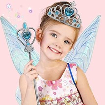 Angel wings headband fairy stick three-piece set; Fairy Wings Dress Up Sparkling - £15.48 GBP