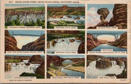 Idaho Snake River Views Snake River Gorge 1937 to Montgomery AL Postcard Y8 - £6.99 GBP