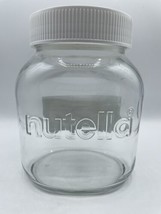 Huge Empty Glass Nutella Jar with Lid Reusable Craft Storage Large Multi... - £22.36 GBP