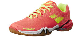 Babolat Shadow Tour Women&#39;s Badminton Shoes Indoor Squash Pink NWT 31S1702217 - £68.27 GBP