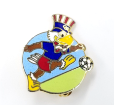 VTG Sam The Eagle Los Angels 1984 Olympics Soccer Enamel Lapel Pin Souvenir - £7.47 GBP