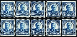 557, Mint NH 5¢ TEN Fresh Stamps CV $350 * Stuart Katz - £62.86 GBP