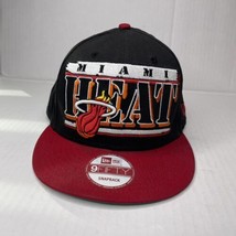 Miami Heat - Hardwood Classics - New Era 9Fifty - Snapback Hat - Black &amp; Red - £11.69 GBP