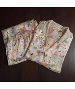 Vintage Victoria&#39;s Secret GOLD LABEL 2 Pc Pajamas Satin Floral Print Top... - $1,354.04 MXN