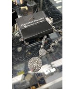 NWT NEW YORK &amp; COMPANY Sparkly Clear Rhinestone Pendant Necklace - $50.00