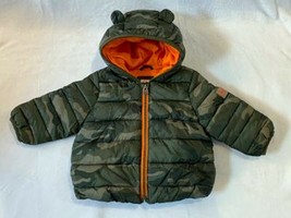 Baby Gap Infant Boy&#39;s Hooded Puffer Jacket size 6 - 12 months Camouflage Print - £22.39 GBP