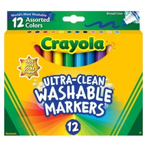 Crayola Ultra-Clean Color Max Broad Line Washable Markers-Assorted Color... - $50.99