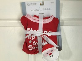 Koala Kids Girl&#39;s Holiday 2 Piece Sleepwear w/Santa Ornament 18 Months *... - $8.99
