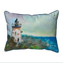 Betsy Drake Light House Large Indoor Outdoor Pillow 16x20 - £37.15 GBP