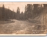 RPPC Road Along American River Yakima Washington WA UNP Postcard R18 - $16.88