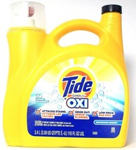 1 Bottle Tide 115 Oz Simply Plus Oxi Refreshing Breeze 74 Lds Liquid Det... - $34.99