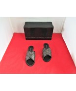 STEVEN NEW YORK Women&#39;s Girlish Studded Flat Sandals $90 US Size 5 - Bla... - $33.83 CAD