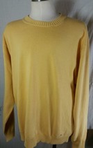 Tommy hilfiger Men’s Sweater Size Large Pullover yellow Long Sleeves - $21.86
