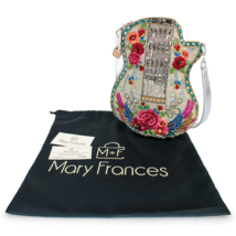 mary frances Metallic Melody Flower and Wings Guitar Crossbody Handbag - $246.39