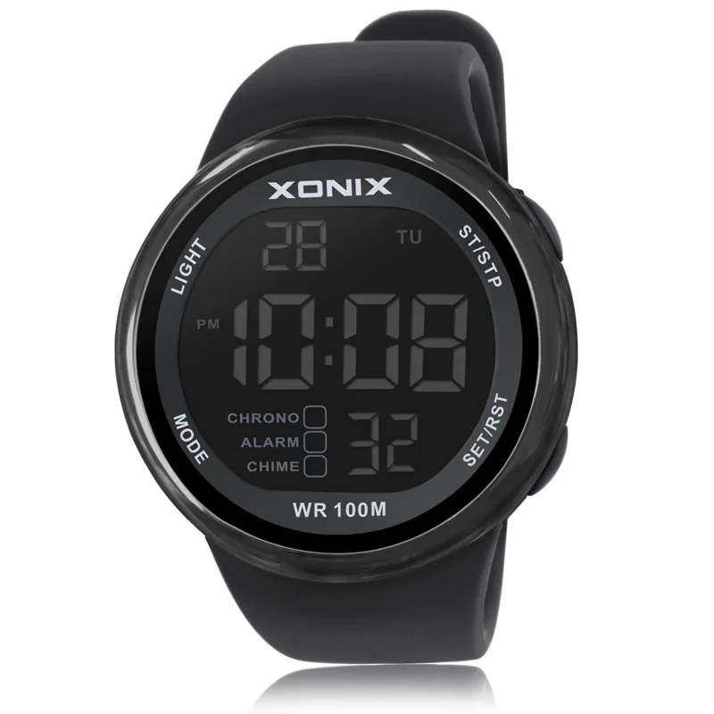  Clic New Fashion  Watch Alarm  LED Digital Diving Swimming Hardlex Mirror Sumer - £109.32 GBP