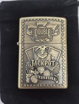 Sharp Brass Kantai 77 Vegas Jackpot Lighter W/Raised Detail - $12.30