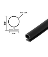 Gordon Glass® Automotive Black Bulb Type Gasket, 1/2&quot; Dia., 3/16&quot; Backing - - $28.84
