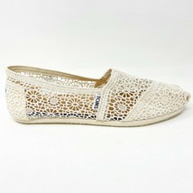 Toms Classics Natural Morocco Crochet Womens Size 8.5 Slip On Casual Fla... - £35.88 GBP