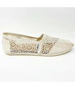 Toms Classics Natural Morocco Crochet Womens Size 8.5 Slip On Casual Fla... - $44.95