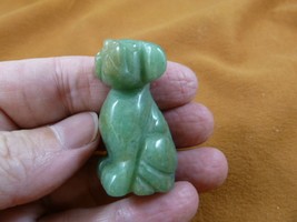 (Y-DOG-LA-577) Green LABRADOR lab Dog carving FIGURINE gemstone stone do... - £11.01 GBP