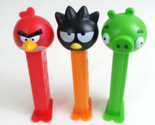 Lot of 3 Rovio Angry Birds Pez Dispensers Red, Badtz Maru, &amp; Minion Pig - $9.69