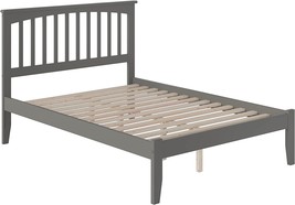 Afi Mission Platform Bed With Open Footboard And Turbo Charger, Full, Grey - £297.35 GBP