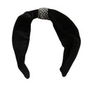 Headband A New Day Wide Velvet Knot Front with Crystals Headband Black 5... - $4.45