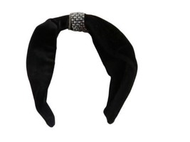 Headband A New Day Wide Velvet Knot Front with Crystals Headband Black 5... - £3.51 GBP